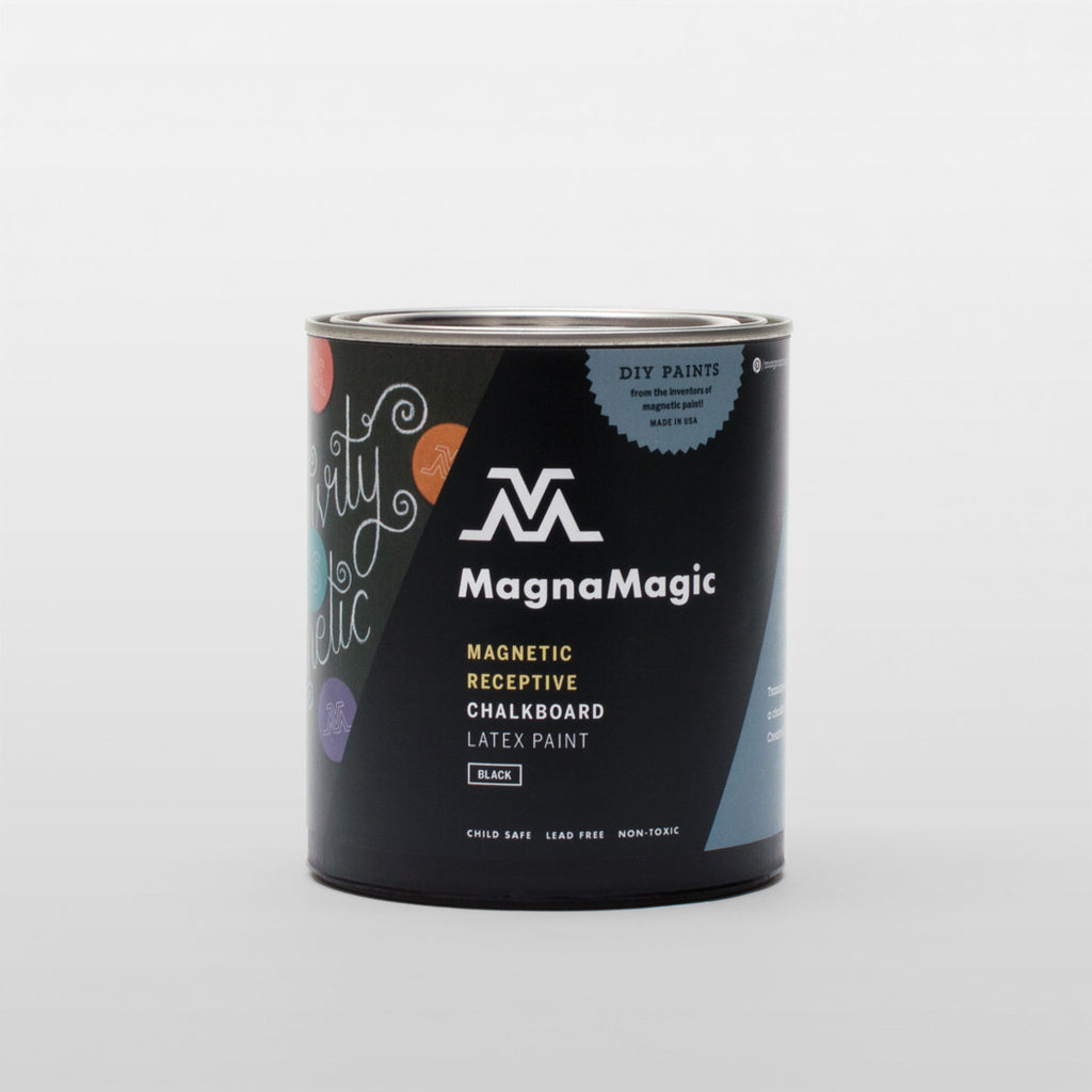 Magnetic Paint / Magnetic receptive wall paint - 2500 ml Tin attracts  magnets!
